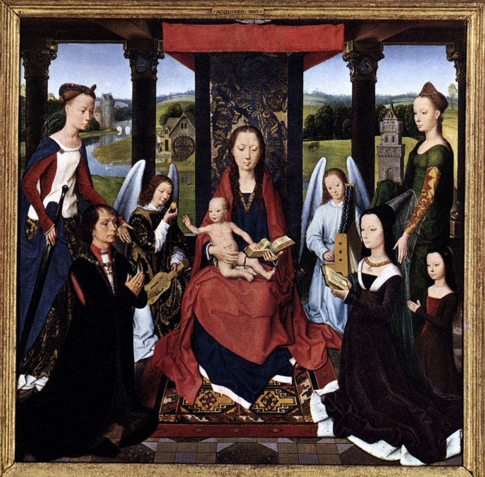 The Donne Triptych (centre Panel) By Hans Memling